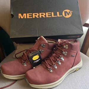 Merrell Red Hiking Boots